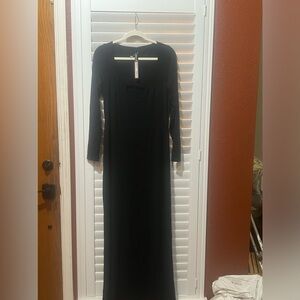 Skims soft lounge long sleeve dress with cutout on front 2X